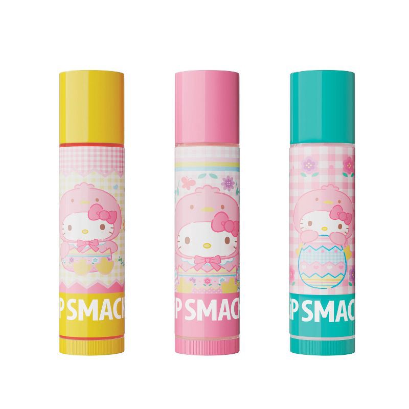 slide 2 of 5, Lip Smacker Hello Kitty Lip Balm - Pink - 3pk, 3 ct