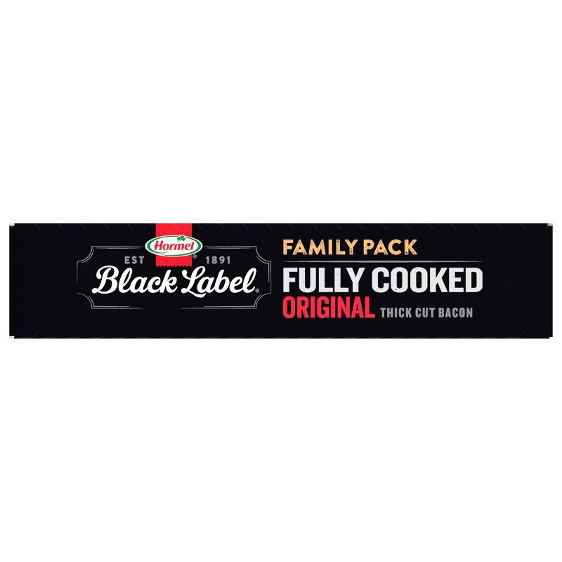 slide 2 of 10, Hormel Black Label Fully Cooked Bacon Family Pack - 6.3oz, 6.3 oz