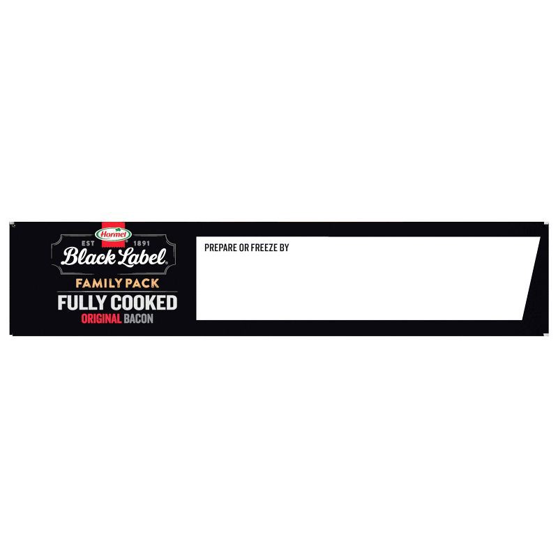 slide 3 of 10, Hormel Black Label Fully Cooked Bacon Family Pack - 6.3oz, 6.3 oz