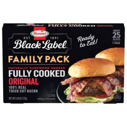 Hormel Black Label Fully Cooked Bacon Family Pack - 6.3oz