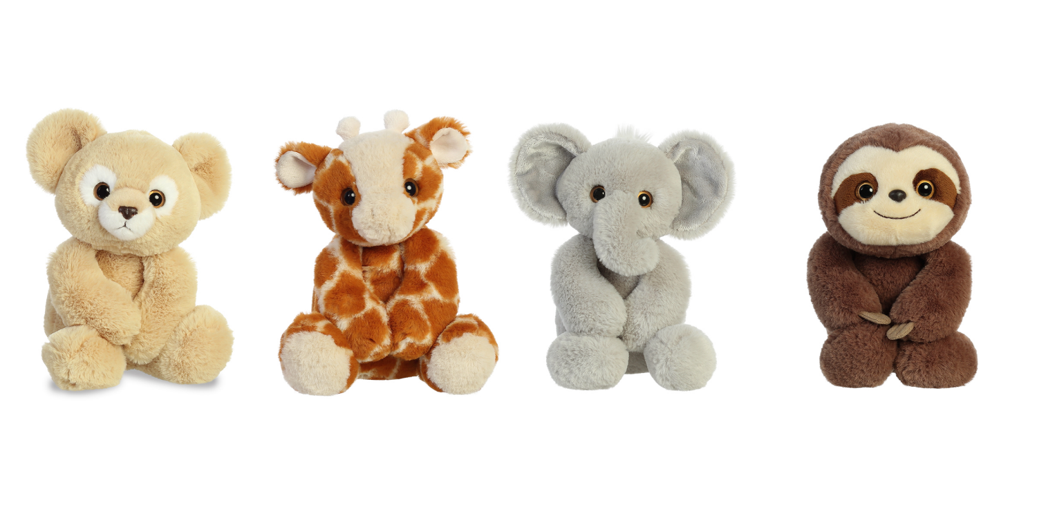 slide 1 of 2, Aurora Wild Animal Flopsies Assortment, 1 ct