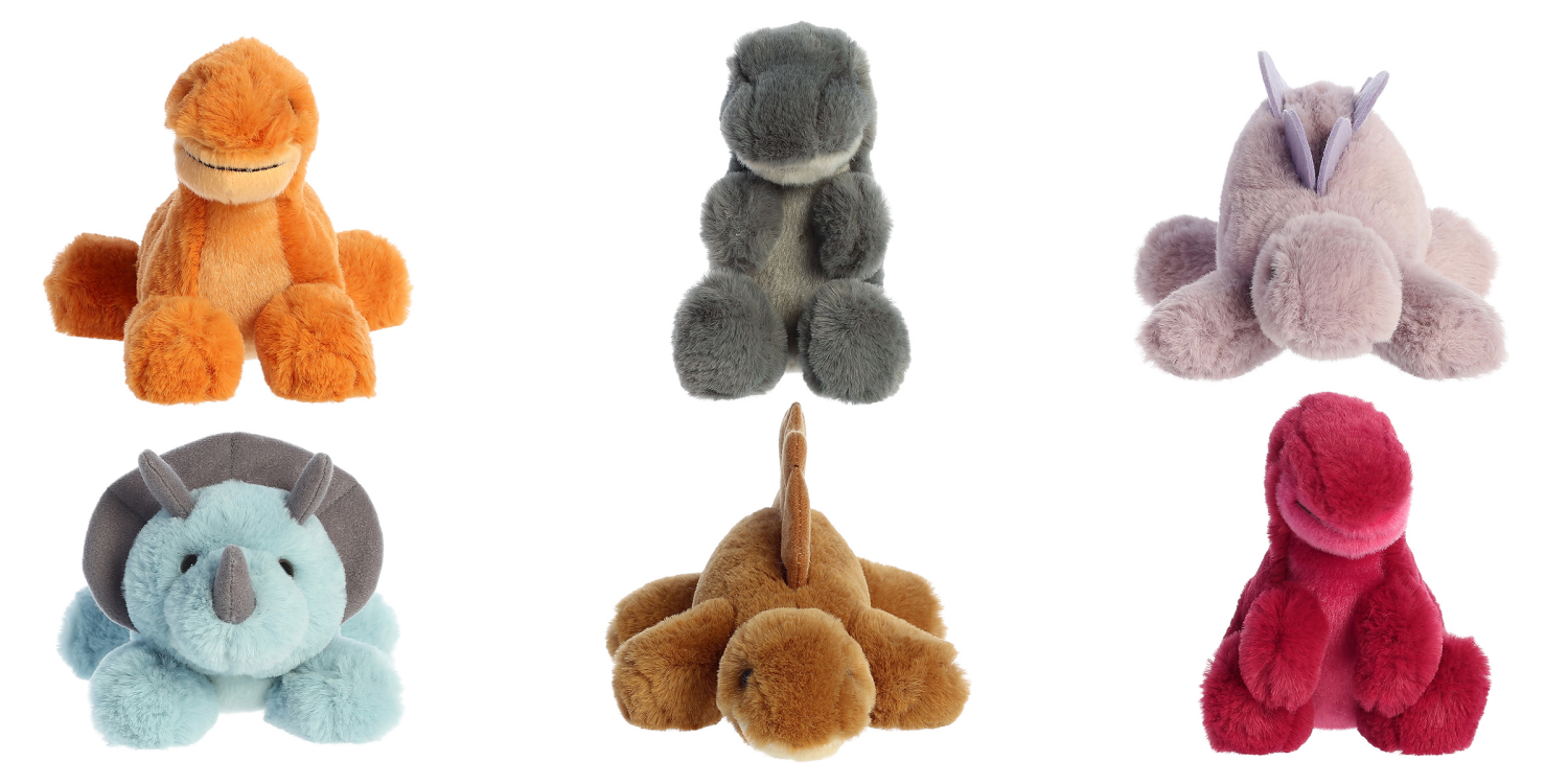slide 1 of 2, Aurora Dino Mini Flopsie Plush Assortment, 1 ct