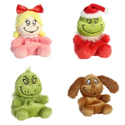 Aurora Grinch Plush Bin, Palm Pals Assorted, 5 Inches, 24 Case Pack