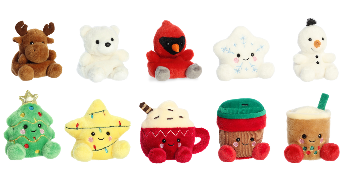 slide 4 of 4, Aurora Holiday Palm Pals Assortment, 1 ct