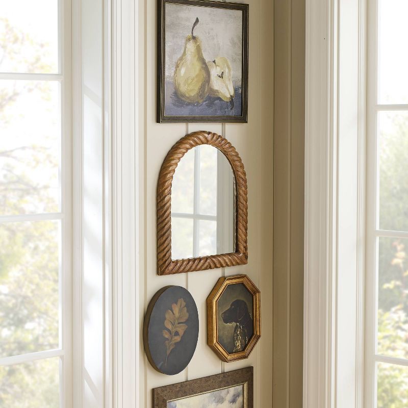 slide 2 of 3, Threshold designed w/Studio McGee 14"x16" Textured Wood Mirror - Threshold™ designed with Studio McGee, 1 ct