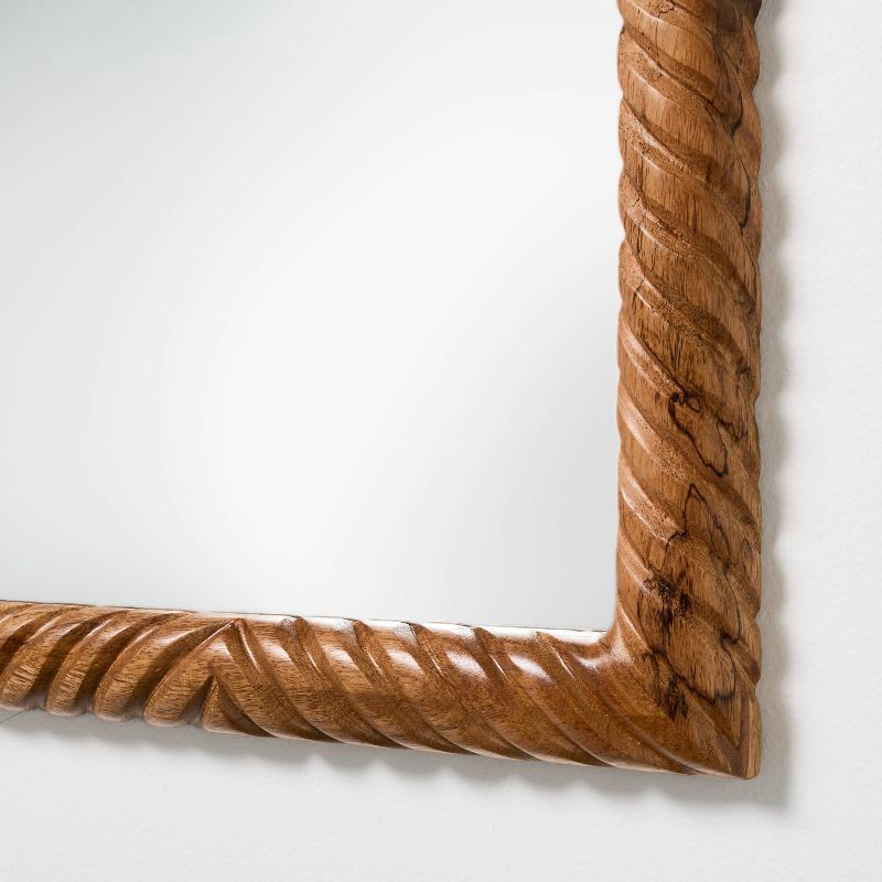 slide 3 of 3, Threshold designed w/Studio McGee 14"x16" Textured Wood Mirror - Threshold™ designed with Studio McGee, 1 ct