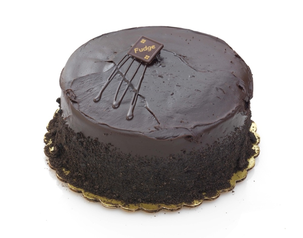 slide 1 of 1, Bakery Fresh Goodness Chocolate Fudge Double Layer Cake, 48 oz