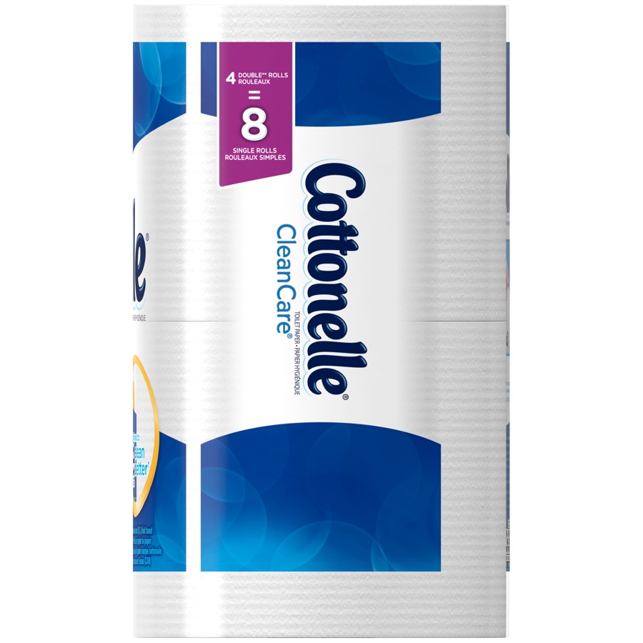 slide 3 of 3, Cottonelle Clean Double Rolls, 4 ct