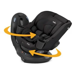 Joie Chili Spin SI Rotating 2-in-1 Convertible Car Seat - Shale: Forward or Rear Facing, 360 Rotating, 28.7 Lbs