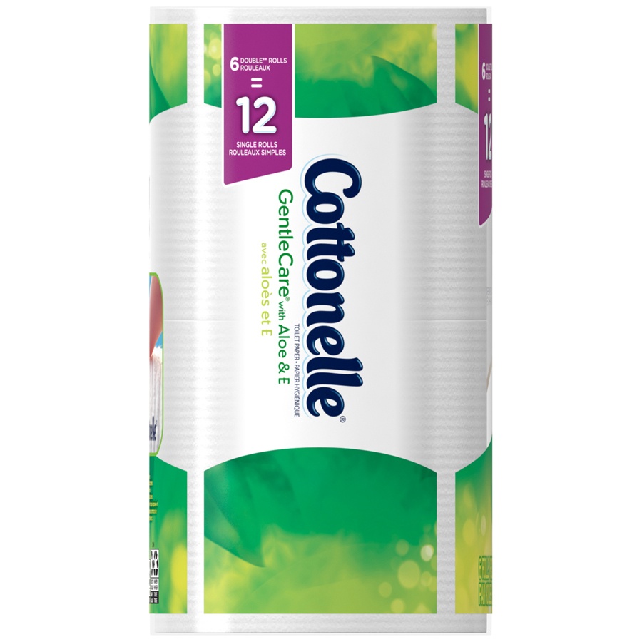 slide 3 of 3, Cottonelle Gentle Care With Aloe Dou, 1224 ct