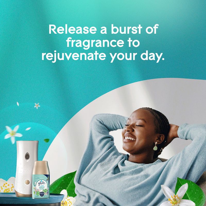 slide 8 of 11, Glade Automatic Air Freshener Room Spray Scent Refills - Dewdrop Petals - 6.2oz/2ct, 2 ct; 6.2 oz