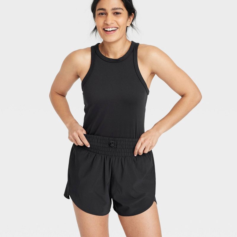 slide 5 of 6, Women's Active Light High-Rise Shorts 3" - All In Motion, 1 ct