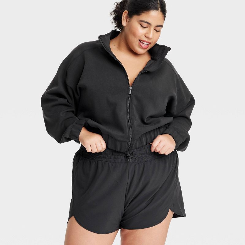 slide 3 of 3, Women's Active Light High-Rise Shorts 3" - All In Motion™ Black XXL, 1 ct