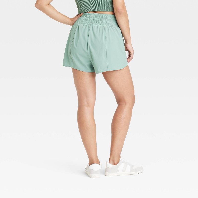 slide 2 of 6, Women's Active Light High-Rise Shorts 3" - All In Motion, 1 ct