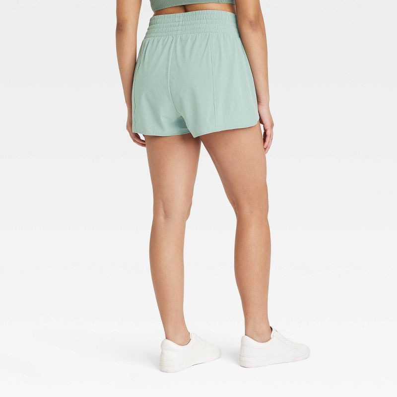 slide 4 of 6, Women's Active Light High-Rise Shorts 3" - All In Motion, 1 ct