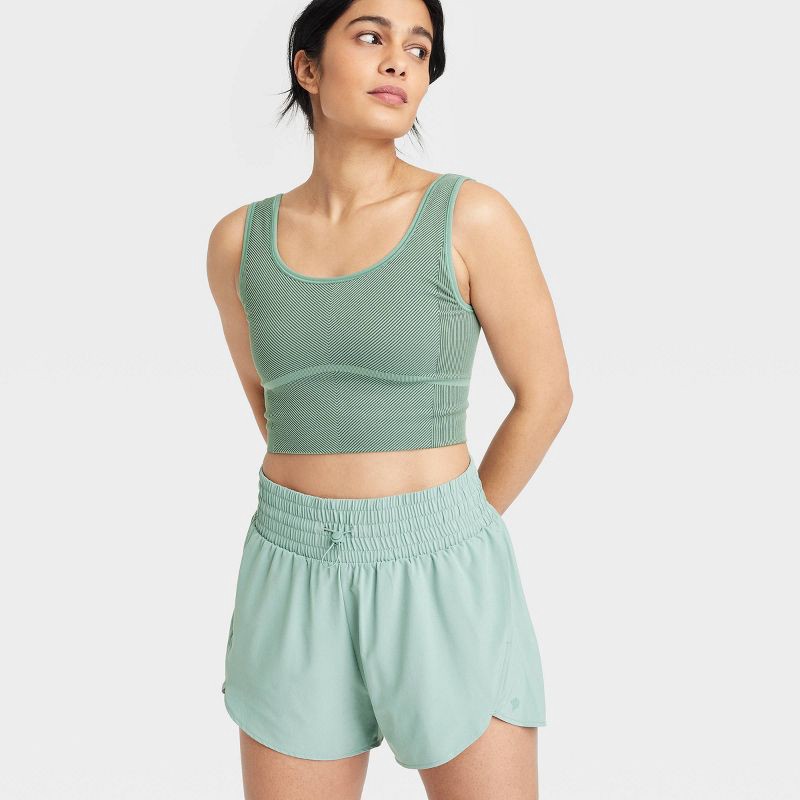 slide 5 of 6, Women's Active Light High-Rise Shorts 3" - All In Motion, 1 ct