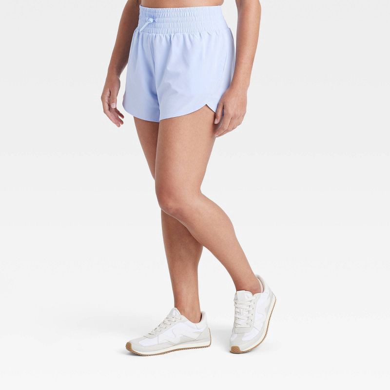 slide 3 of 5, Women's Active Light High-Rise Shorts 3" - All In Motion, 1 ct