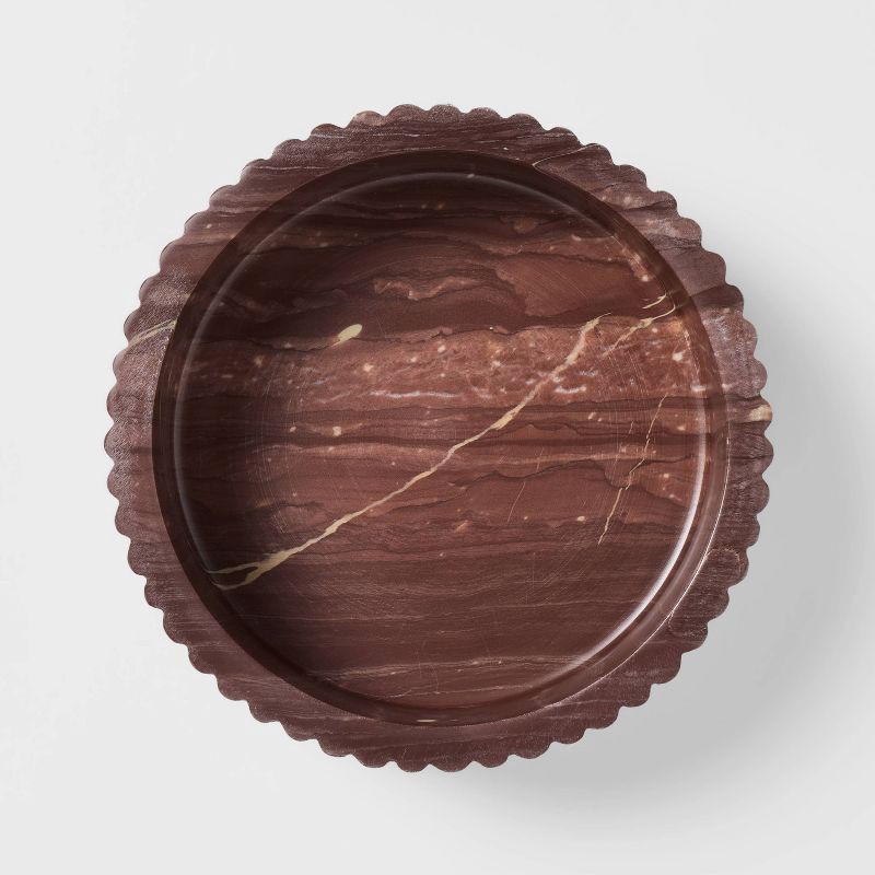 slide 4 of 4, Threshold designed w/Studio McGee 8" Marble Bowl Multicolor Naturals - Threshold™ designed with Studio McGee, 1 ct