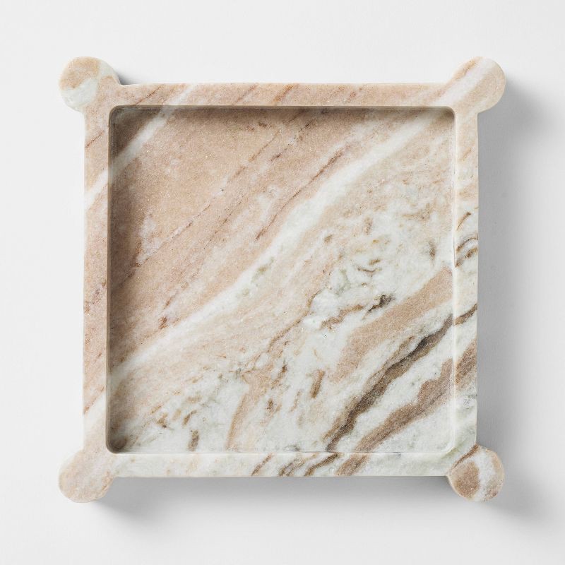 slide 3 of 4, Threshold designed w/Studio McGee 8" Marble Catchall Tray Off-White - Threshold™ designed with Studio McGee, 1 ct