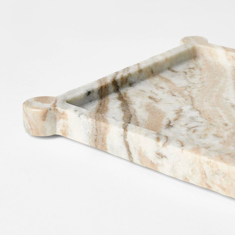 slide 4 of 4, Threshold designed w/Studio McGee 8" Marble Catchall Tray Off-White - Threshold™ designed with Studio McGee, 1 ct