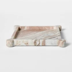 Threshold designed w/Studio McGee 8" Marble Catchall Tray Off-White - Threshold™ designed with Studio McGee
