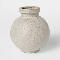 Threshold designed w/Studio McGee Round Textured Ceramic Vase - Threshold™ designed with Studio McGee