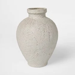 Threshold designed w/Studio McGee Tall Textured Ceramic Vase - Threshold™ designed with Studio McGee