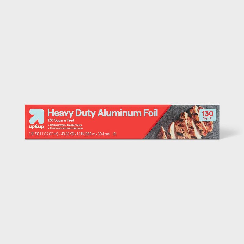 slide 1 of 3, Heavy Duty Aluminum Foil - 130 sq ft - up&up™, 130 sq ft