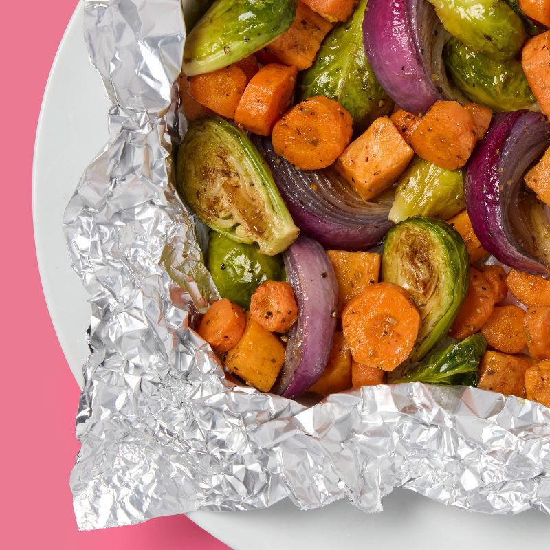 slide 2 of 3, Standard Non Stick Aluminium Foil - 50 sq ft - up&up™, 50 sq ft