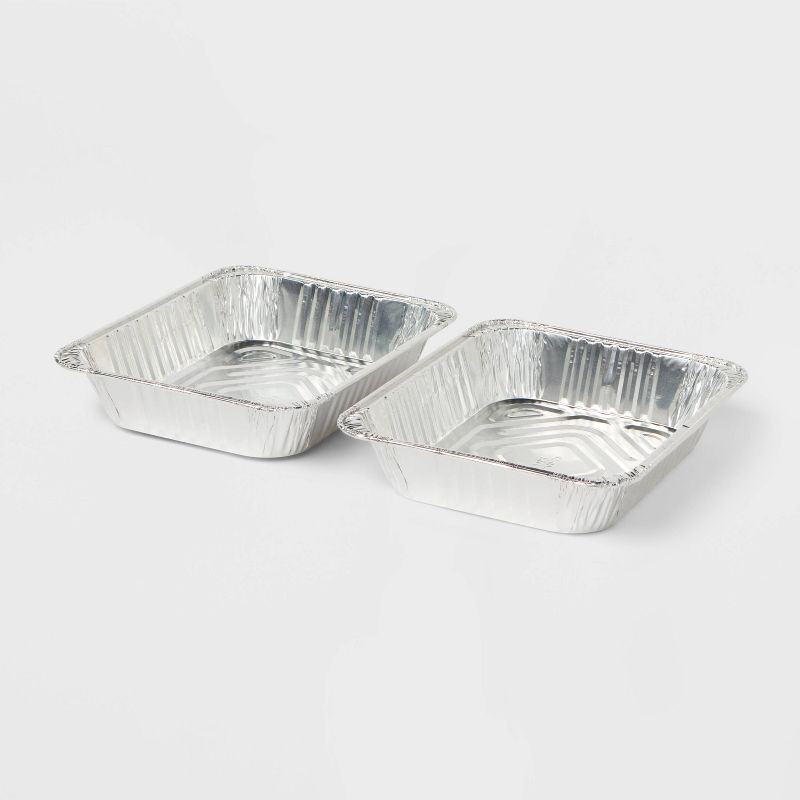 slide 2 of 3, Aluminum Roasting Pan - 2ct - up&up™, 2 ct