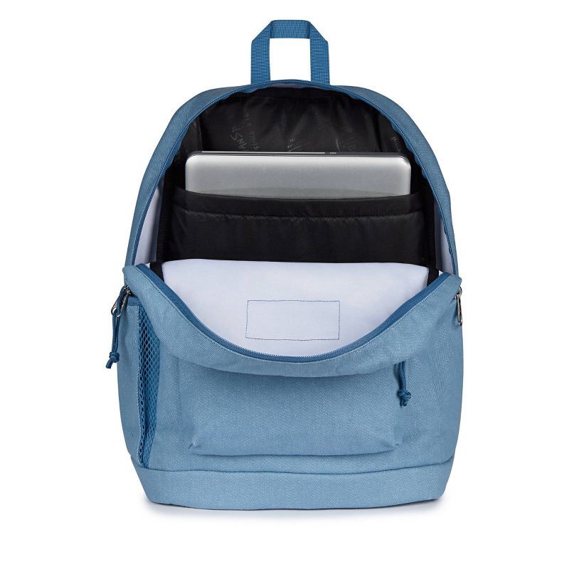 slide 4 of 8, JanSport Cross Town Plus Remix 17" Backpack - Light Blue: High School Abstract Bookbag, 1 ct