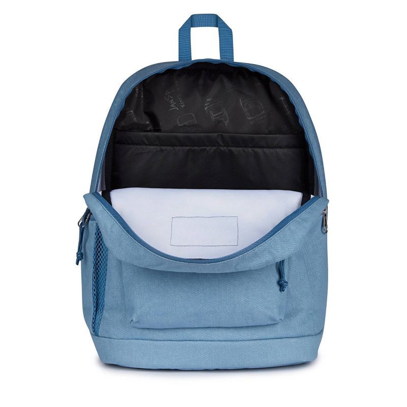 slide 6 of 8, JanSport Cross Town Plus Remix 17" Backpack - Light Blue: High School Abstract Bookbag, 1 ct
