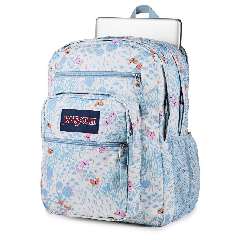 slide 4 of 8, JanSport Big Student 17" Backpack - Fluttering Fields: High School Bookbag, 1 ct