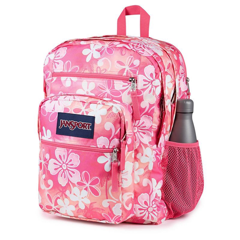 slide 3 of 8, JanSport Big Student Hibliscious 17" Backpack - Pink, 1 ct