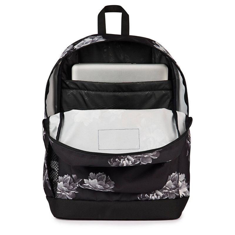 slide 4 of 8, JanSport Cross Town Plus Remix 17.5'' Backpack - Black: Recycled Polyester, High School, 1 ct