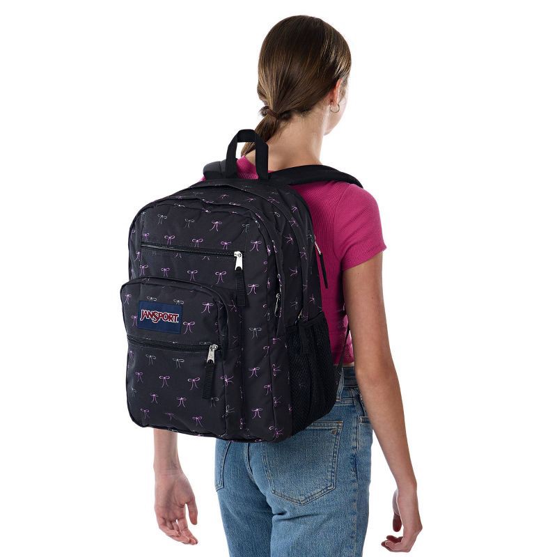slide 7 of 8, JanSport Big Student Bad Bow 17" Backpack - Black Bows, 1 ct