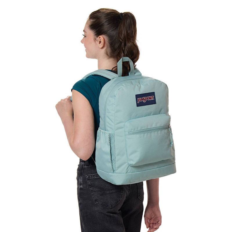 slide 7 of 8, JanSport Cross Town Plus 17" Backpack - Faded Sage, 1 ct