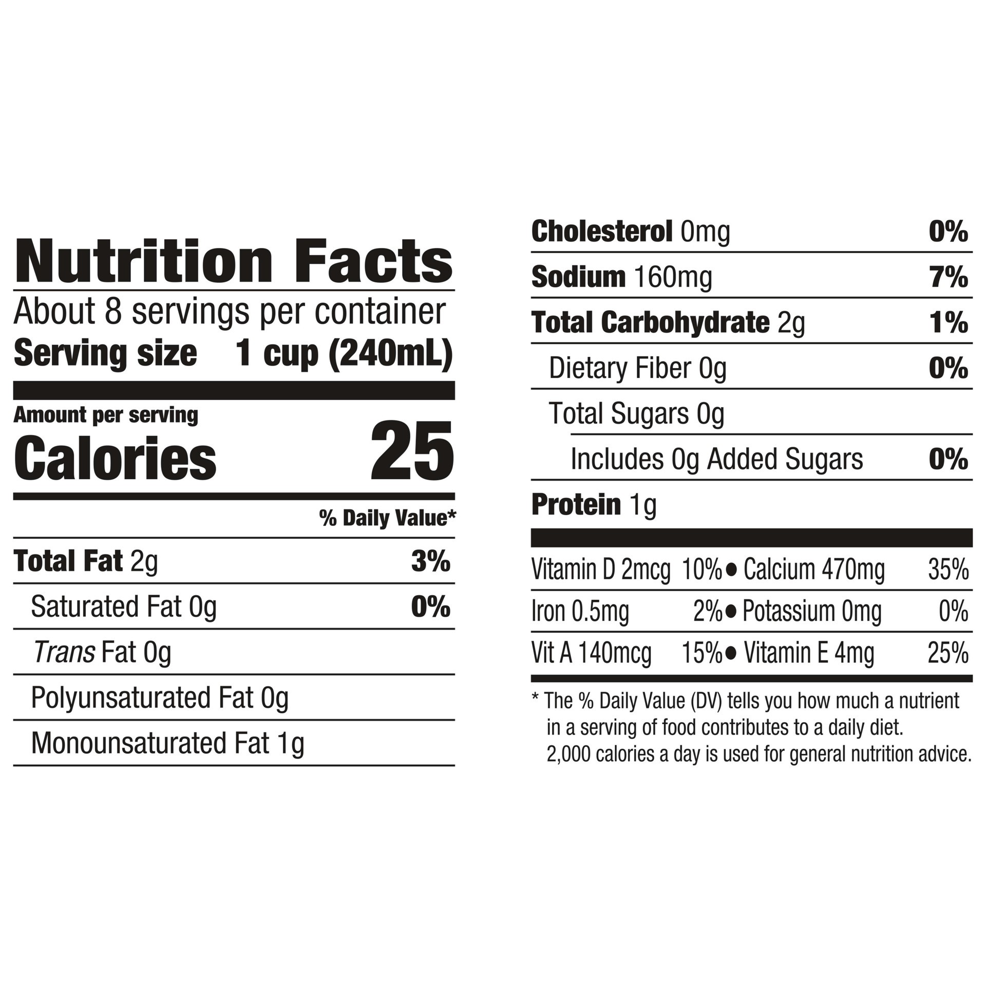 slide 3 of 5, Silk Dairy-Free Unsweet Vanilla Cashewmilk - 0.5gal, 64 fl oz