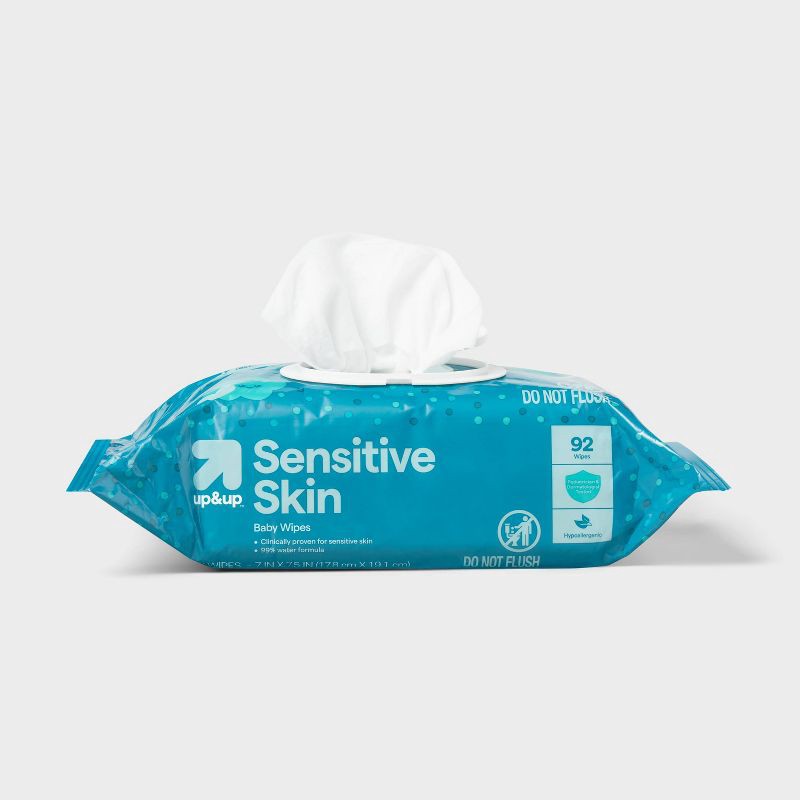 slide 4 of 7, Sensitive Baby Wipes - 12pk/1104ct - up&up™, 12 ct, 1104 ct