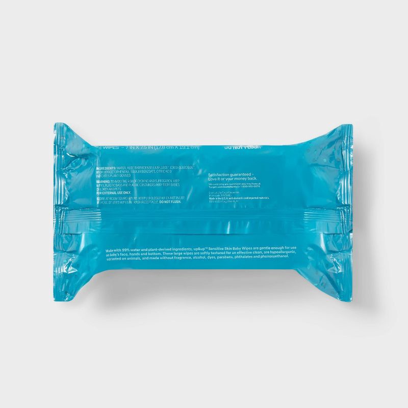 slide 5 of 7, Sensitive Baby Wipes - 8pk/736ct - up&up™, 8 ct, 736 ct