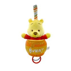 Disney Baby Winnie The Pooh Pull Down Honey Pot Ziggle Baby Activity Toy: BPA-Free, Teether, Hanging Loop