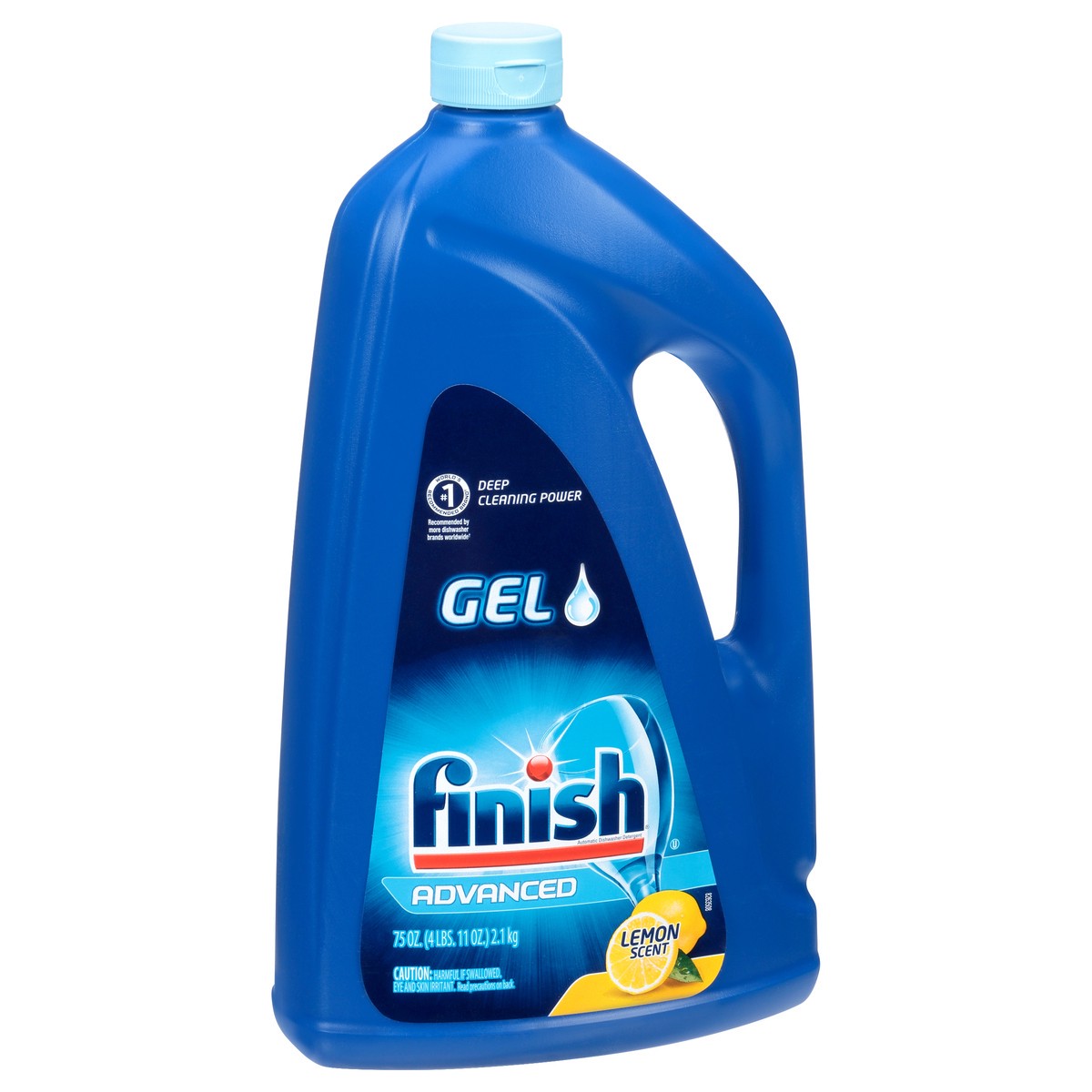 slide 6 of 9, Finish Dishwasher Detergent Gel Liquid, Lemon Scent, 75oz, 75 oz