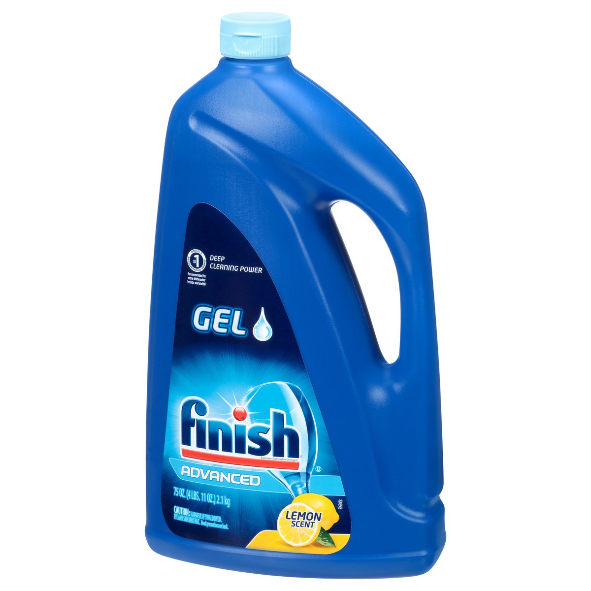 slide 4 of 9, Finish Dishwasher Detergent Gel Liquid, Lemon Scent, 75oz, 75 oz