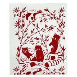Decomposition Book 2 Pocket Plastic Folder Red Pandas, School Supplies