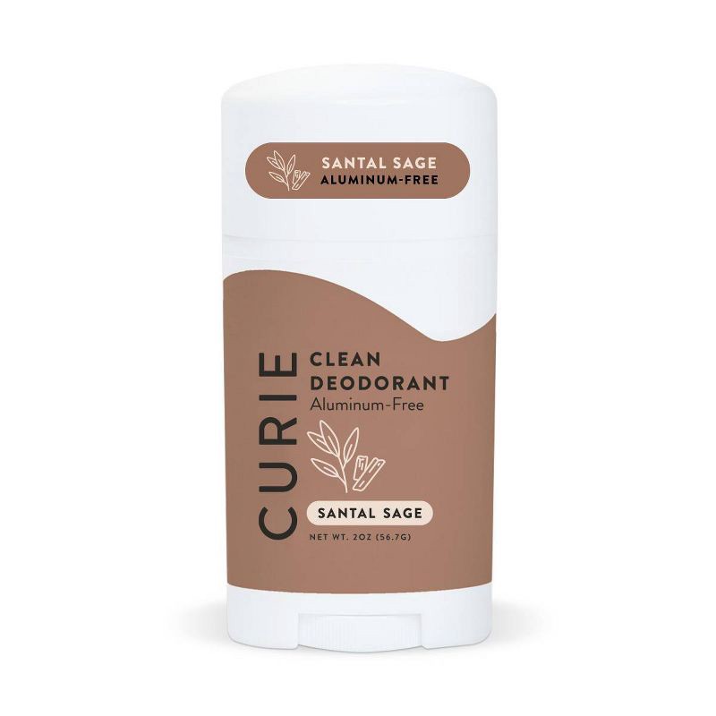 slide 1 of 4, Curie Solid Deodorant Stick Santal Sage - Aluminum-Free 2oz, 2 oz