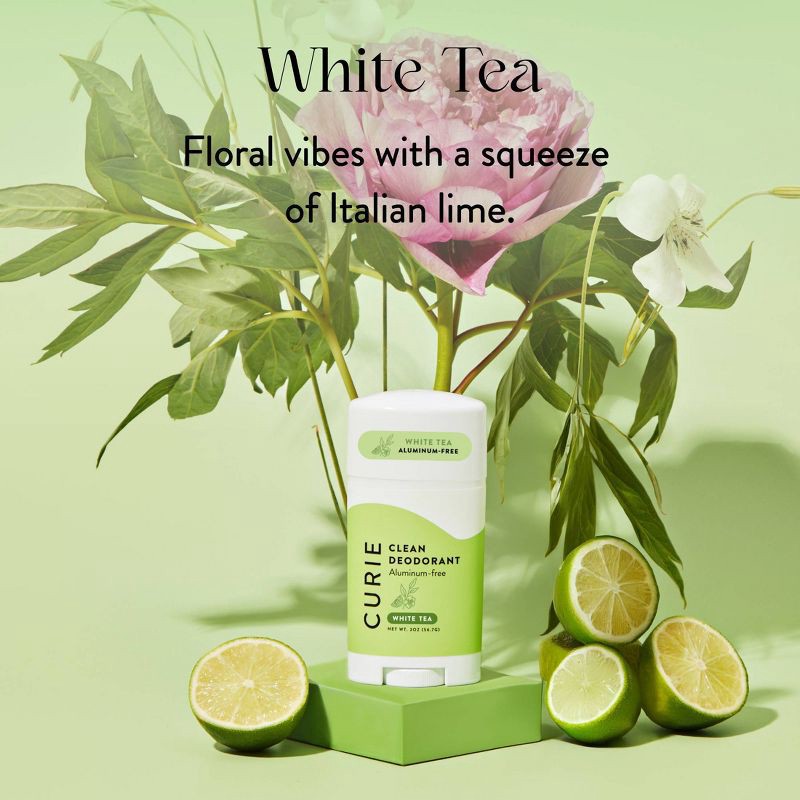 slide 2 of 3, Curie Solid Deodorant Stick White Tea - Aluminum-Free 2oz, 2 oz