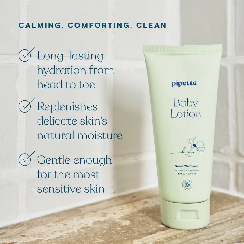 slide 4 of 6, Pipette Baby Lotion Sweet Wildflower - 5.7oz, 5.7 oz