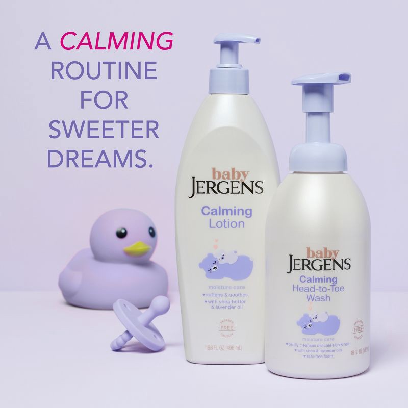 slide 7 of 9, Baby Jergens Calming Lotion with Shea Butter and Lavender Oil - 16.8 fl oz, 16.8 fl oz
