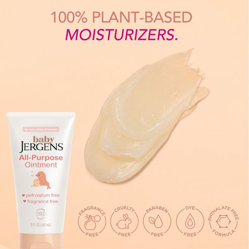 slide 4 of 9, Baby Jergens All-Purpose Ointment - Petrolatum and Fragrance Free - 5 fl oz, 5 fl oz