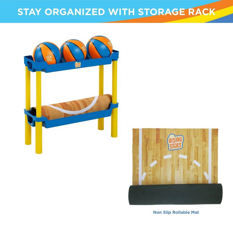 slide 5 of 6, Rising Stars My First Free Throw Toy Basketball Set – Basketball Hoop, 1 ct